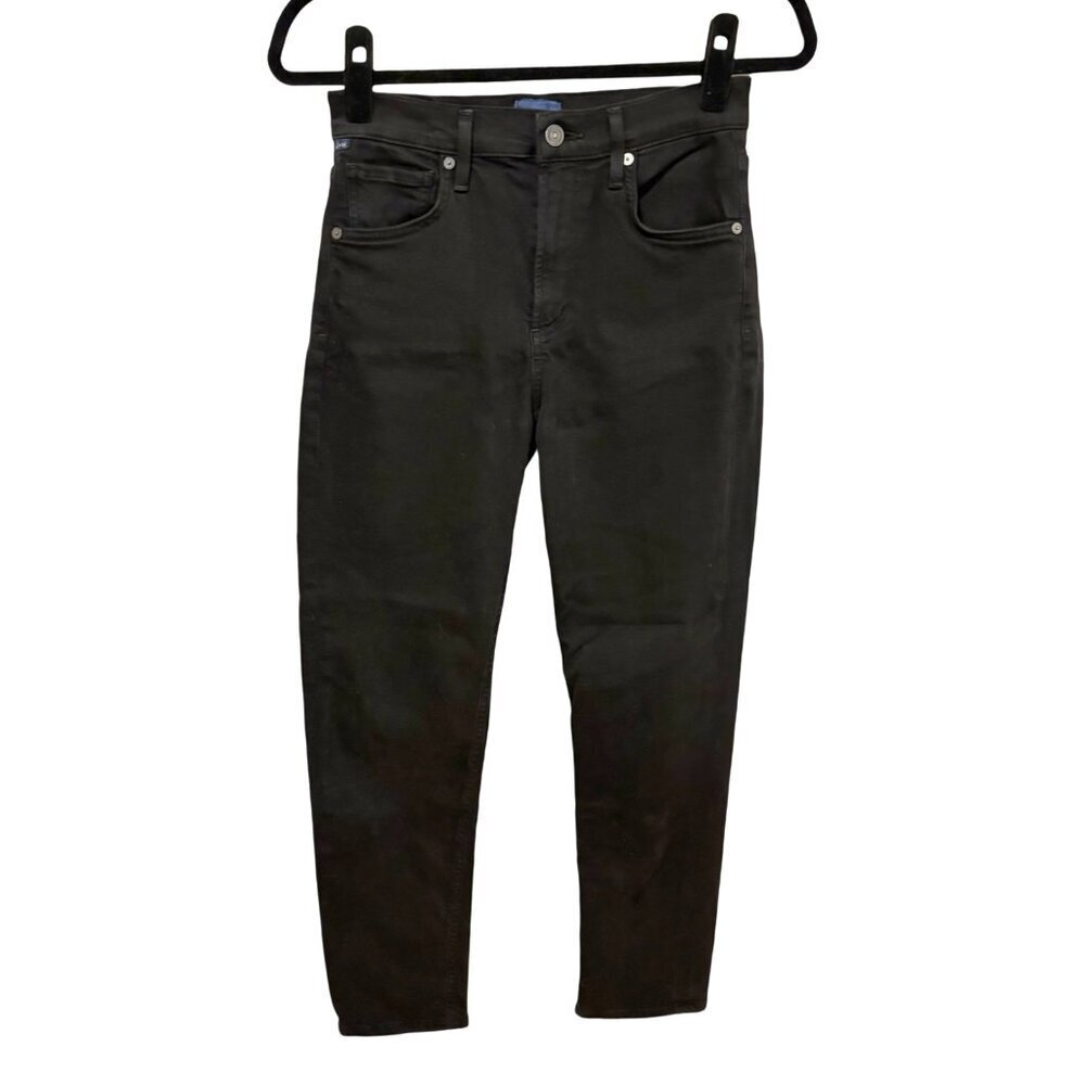 Citizens of Humanity Isola Slim Crop Jean in Plush Black, Size 25 - Picture 6 of 7